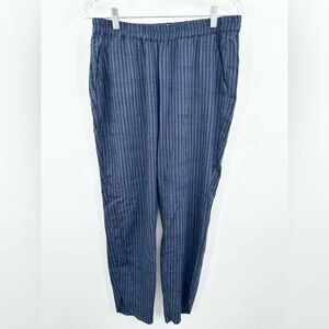 Marine Layer Allison Pant Navy Blue Vertical Stripe Size Medium Women's